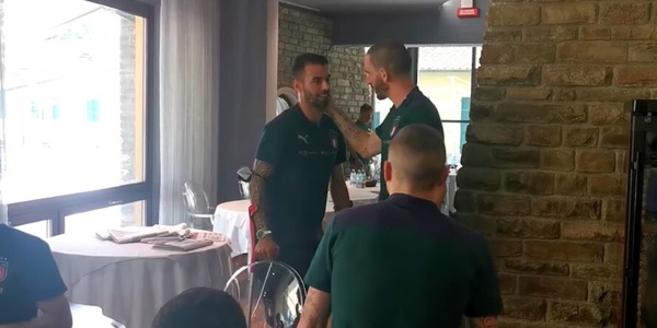 Italia, Spinazzola saluta i compagni a Coverciano