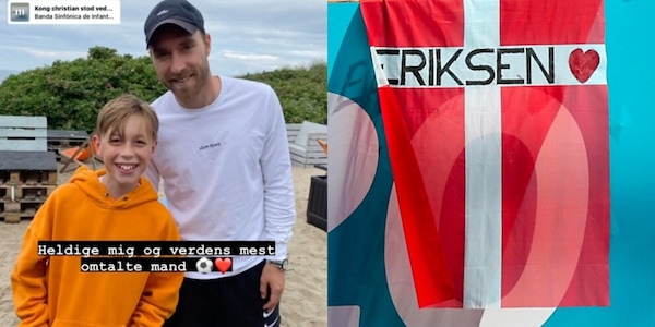 Eriksen, la sua Danimarca vince con lui in spiaggia dopo l’operazione