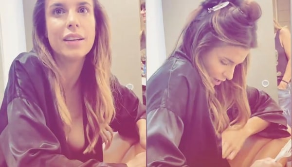Elisabetta Canalis, sfiorato l'incidente sexy in camerino...