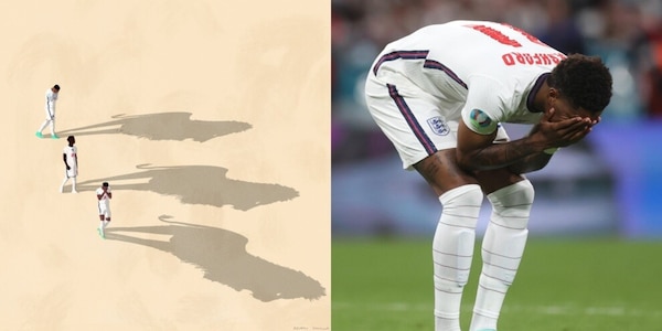 Inghilterra, l'emozionante tributo social a Saka, Sancho e Rashford