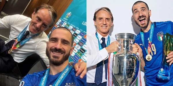 Bonucci a Mancini: "Grazie. Hai messo d'accordo 60 milioni di allenatori"