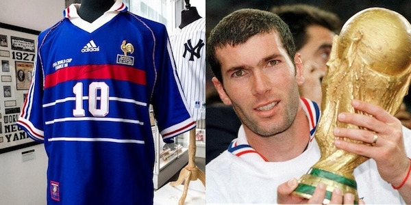 Zidane, la maglia della finale di Francia '98 venduta a 92mila euro