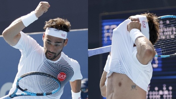 Olimpiadi, Fognini furioso: getta la racchetta e si copre con la maglia