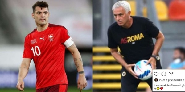 Mourinho e il ritiro in Portogallo della Roma: Xhaka mette il like