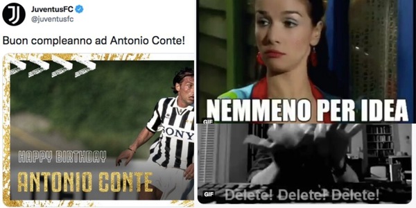 Juve, auguri a Conte per il compleanno. I tifosi arrabbiati: "Non li merita"