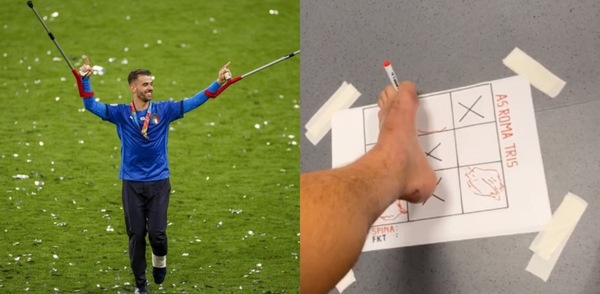 Spinazzola e gli strani esercizi durante la riabilitazione