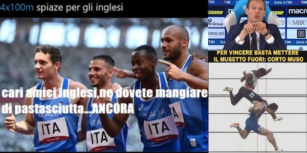 Staffetta d'oro, ironia social sugli inglesi per la vittoria di "corto muso"!