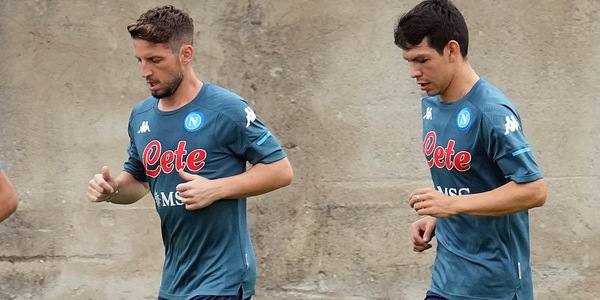 Napoli, primo allenamento per Mertens e Lozano. Luperto verso Empoli