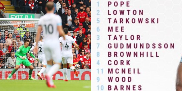 Burnley virale: in campo con i numeri dall'1 all'11, come una volta...