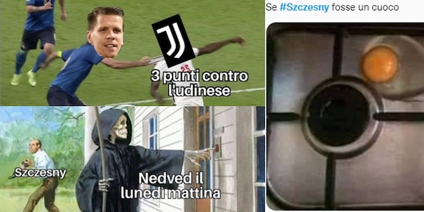 Szczesny, i clamorosi errori del portiere della Juve visti dai social