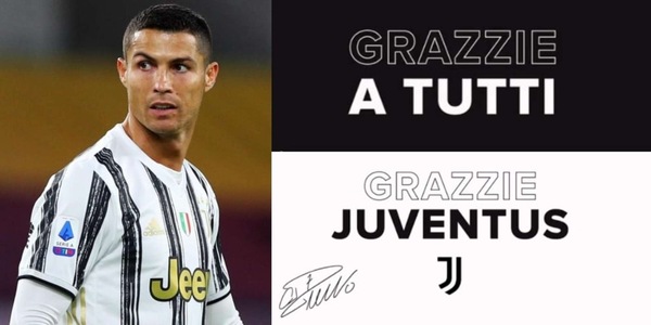 Cristiano Ronaldo e gli errori nel saluto alla Juve che scatenano il web