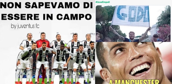 Juve sconfitta dall'Empoli: ironie e sfottò sui social