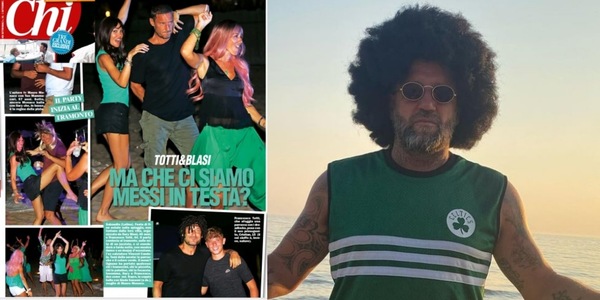 Totti alla Gullit, Candela come Fellaini: pazza festa con Ilary Blasi