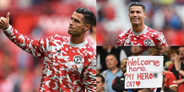 Ronaldo, ovazione dei tifosi durante il riscaldamento