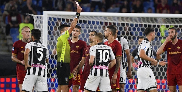 Moviola Roma-Udinese: Pellegrini, espulsione ingiustificata