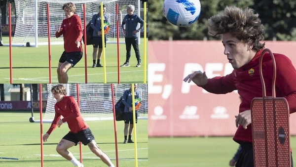 Roma, Zaniolo punta la Juve: che grinta in allenamento