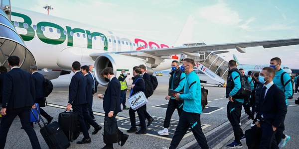 L'Inter a bordo del primo charter di Ita: "Un onore"