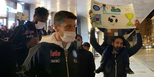 Napoli, entusiasmo a Roma: oltre 100 tifosi alla stazione Termini VIDEO