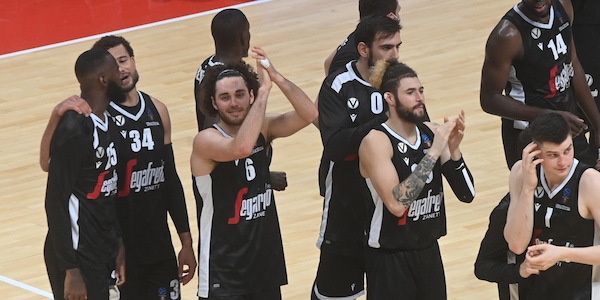 Eurocup, la Virtus Bologna vince ancora. Ko l'Aquila Trento