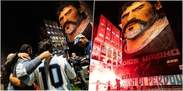 Napoli celebra Maradona, notte nel segno di Diego