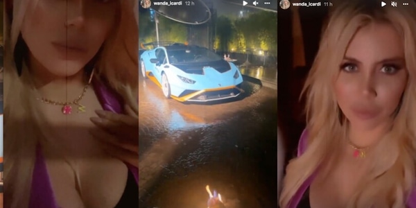 Wanda Nara dimentica Icardi: che party a Milano con la Lamborghini!