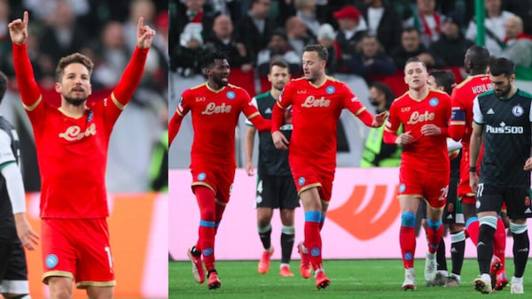 Napoli, che reazione: poker show in casa del Legia