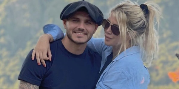 Icardi, foto con Wanda e messaggio sui social: “Vinci in silenzio”