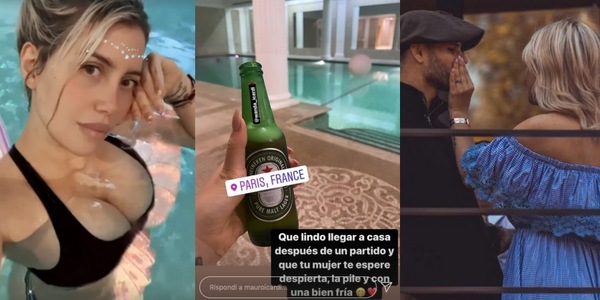 Icardi tra la birra e Wanda che lo aspetta...