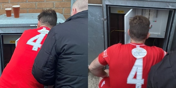 Calciatore elettricista sfortunato: ripara i riflettori ma perde la partita