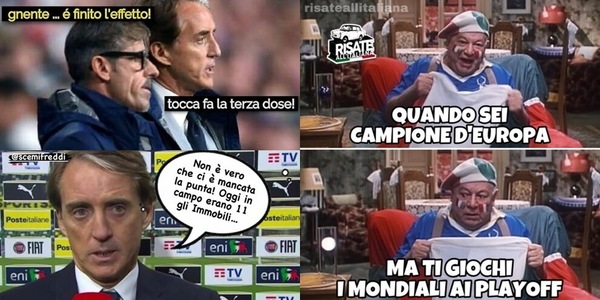 Italia, per i Mondiali si passa dai play-off: le ironie social