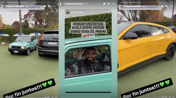Inter, nel parcheggio c'è... la Panda di Vidal!