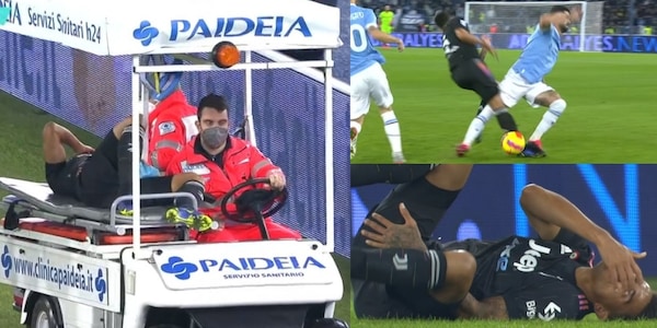 Danilo ko e in lacrime: fuori in barella dopo uno scontro con Hysaj
