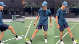 Sinner, una star anche con i piedi: i palleggi con la pallina da tennis sono uno spettacolo