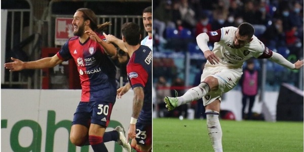 Pavoletti illude il Cagliari, Bonazzoli lo gela: 1-1 con la Salernitana