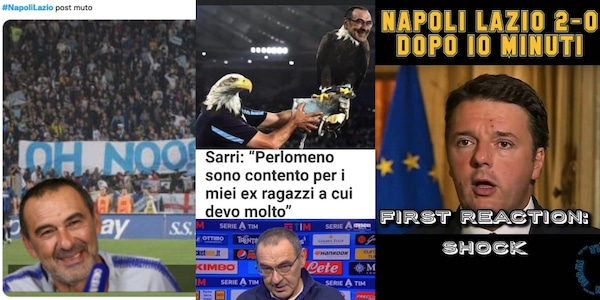 Il Napoli travolge la Lazio e i social si scatenano