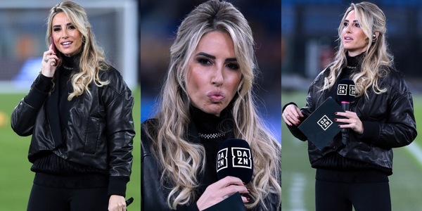 Giorgia Rossi incanta l'Olimpico: le FOTO della conduttrice sul campo di Roma-Torino