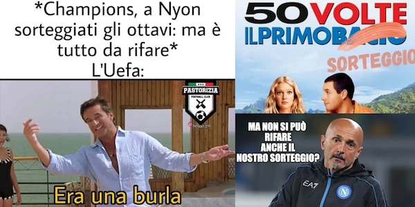 Sorteggi Champions da ripetere: e i social impazziscono!