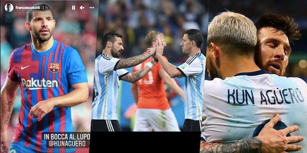 Da Totti a Messi, i messaggi social per l'addio al calcio di Aguero