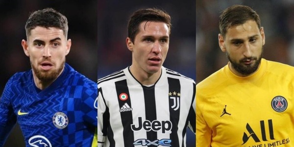 Jorginho, Chiesa e Donnarumma nella top 20 del Guardian