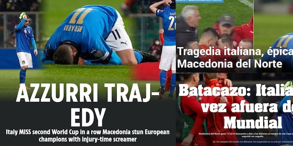 "Tragedia azzurra": la disfatta dell'Italia fa il giro del mondo