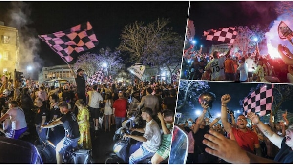 Palermo in festa tutta la notte per la Serie B FOTO