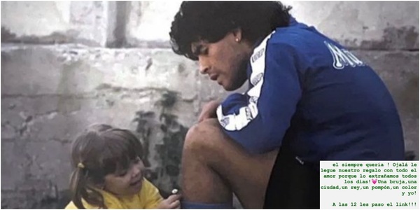 Maradona, le figlie svelano l'omaggio da brividi: il messaggio è commovente