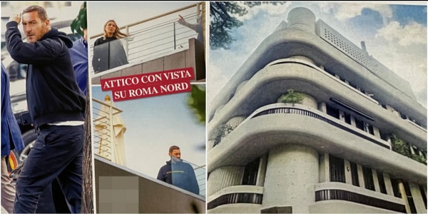 Totti e Noemi insieme nella nuova casa a Roma Nord, le prime foto