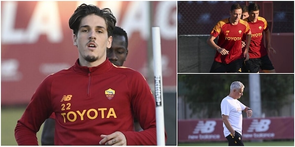 Roma-Ludogorets: Zaniolo e Matic si allenano, Mourinho sorride