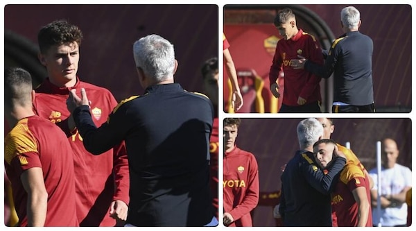 Roma, la ripresa dopo il derby: Mourinho consola la squadra
