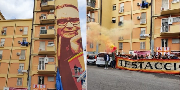 Roma, inaugurato all’Ardeatino il murale in onore di Ennio Morricone