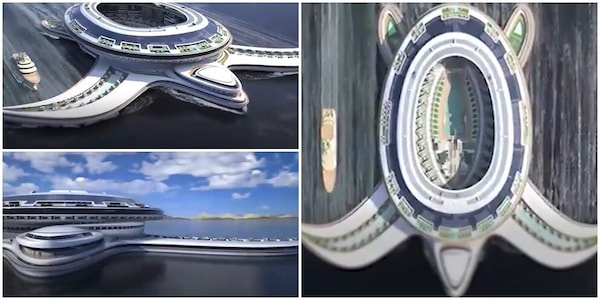 Il super yacht da 8 miliardi: una città galleggiante a forma di tartaruga