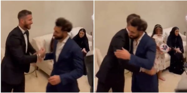 Pace tra Salah e Sergio Ramos: l'abbraccio a Dubai