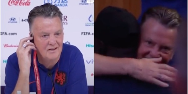 Van Gaal ferma la conferenza e abbraccia il giornalista: ecco il motivo