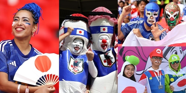 I tifosi di Giappone e Costa Rica danno spettacolo sugli spalti